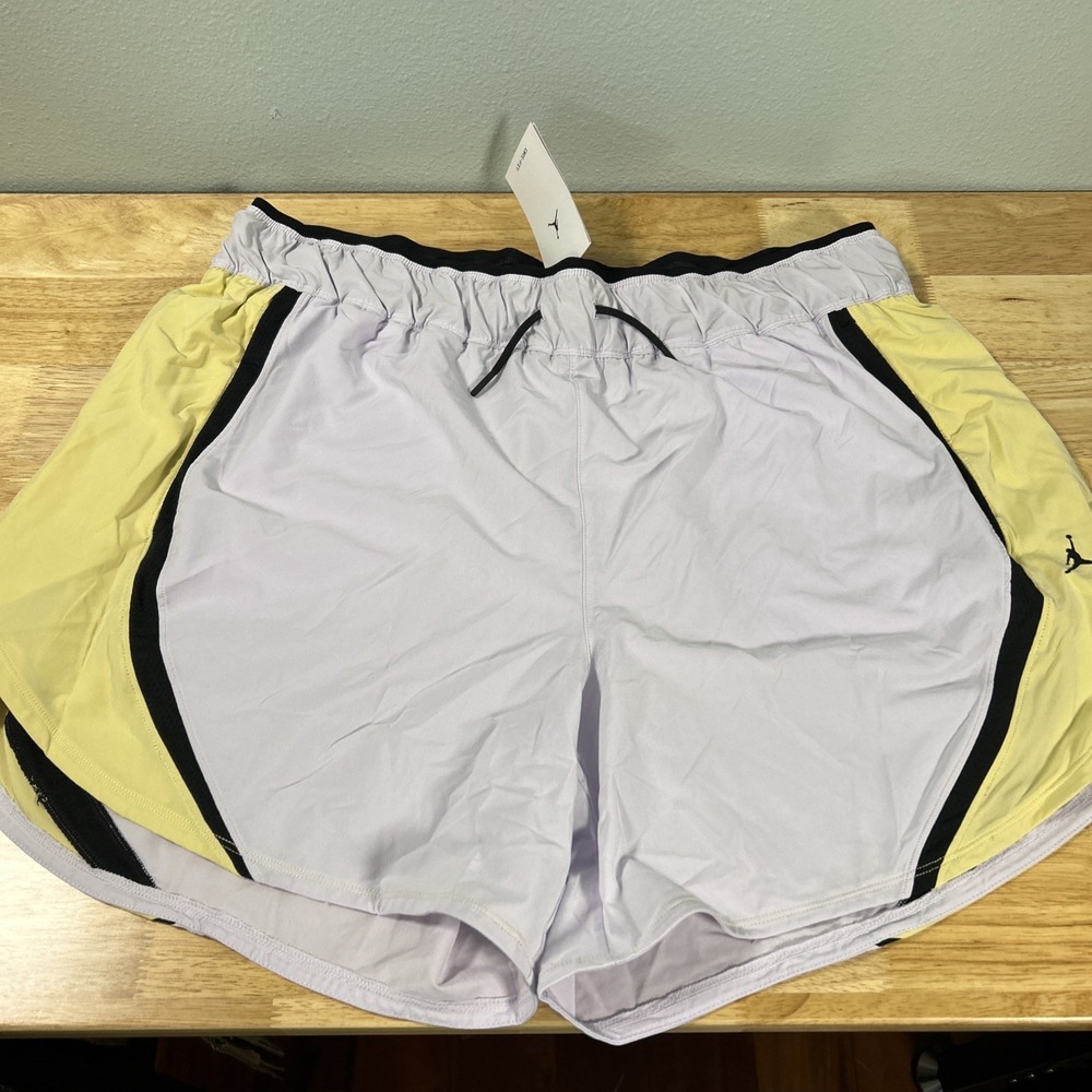 Jordan Dri-Fit Womens Shorts XXL Loose Fit Running Training Purple DQ4455-509